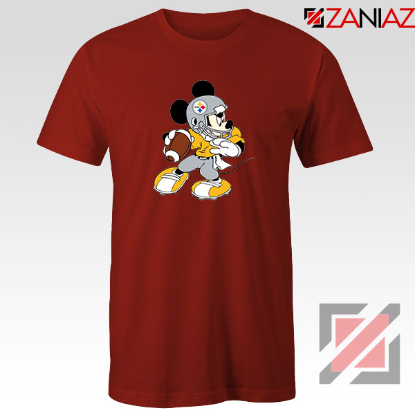 Pittsburgh Steelers Mickey Red Tshirt