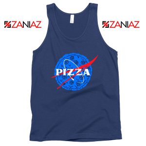 Pizza NASA Navy Blue Tank Top