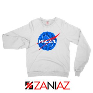 Pizza NASA White Sweatshirt