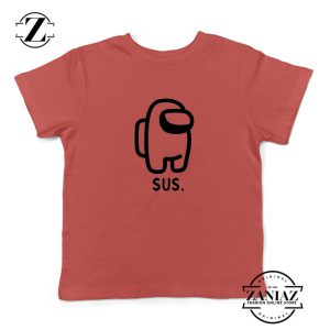 SUS Among Us Kids Red Tshirt