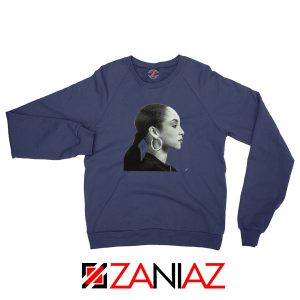 Sade Adu Singer Icon Navy Blue Sweatshirt