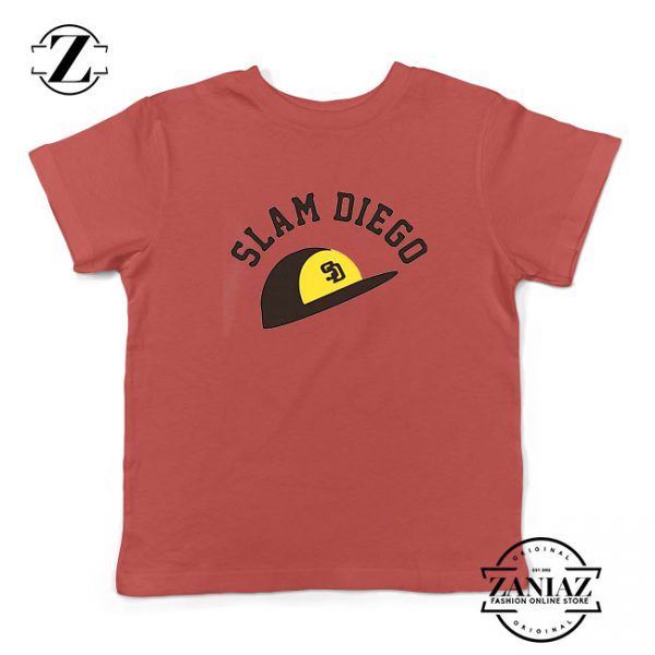 Slam Diego Team Kids Red Tshirt