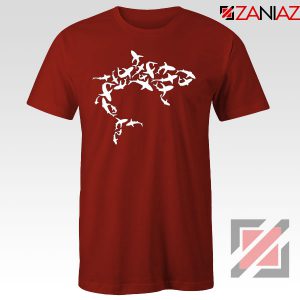 White Shark Lover Red Tshirt