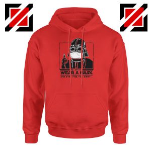 Darth Vader Face Mask Red Hoodie