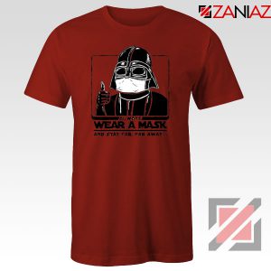 Darth Vader Face Mask Red Tshirt