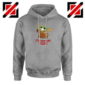 Grogu Mask Covid Sport Grey Hoodie
