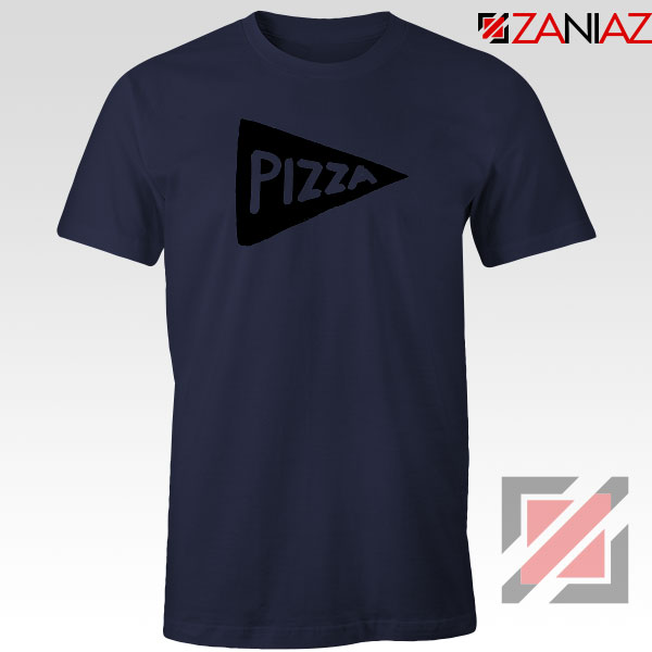 Pizza Graphic Navy Blue Tshirt