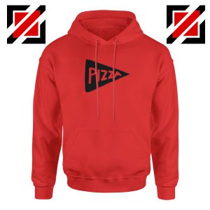 Pizza Graphic Red Hoodie