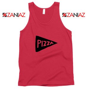 Pizza Graphic Red Tank Top