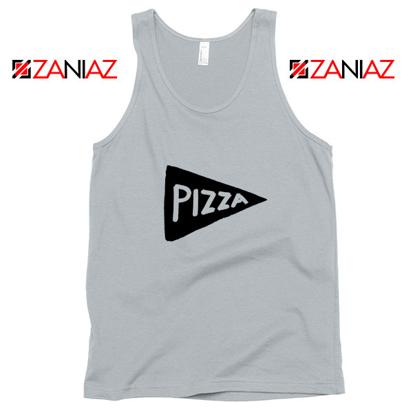 Pizza Graphic Sport Grey Tank Top