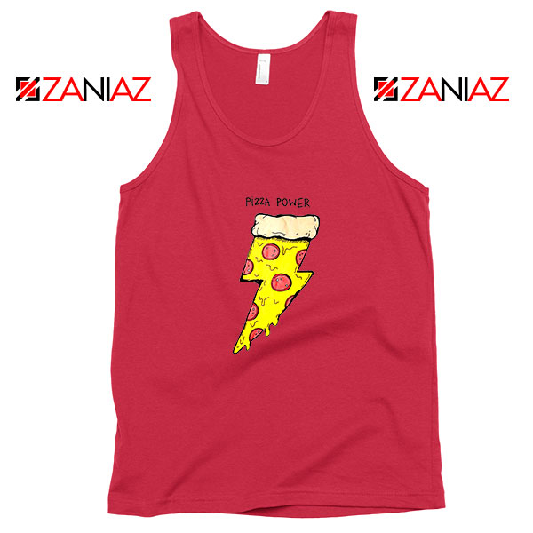 Pizza Power Red Tank Top