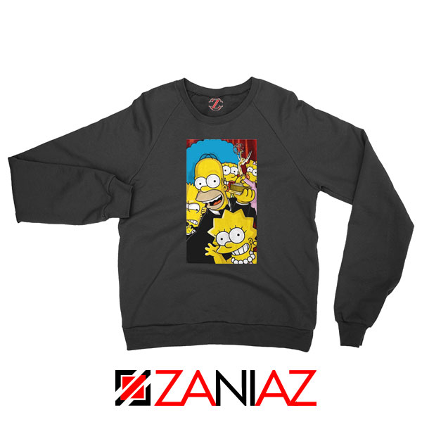 Simpsons Family Black Sweatshirt