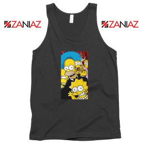 Simpsons Family Black Tank Top