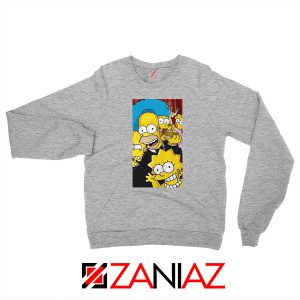 Simpsons Family Sport Grey Sweatshirt