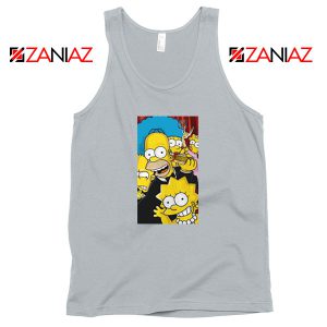 Simpsons Family Sport Grey Tank Top