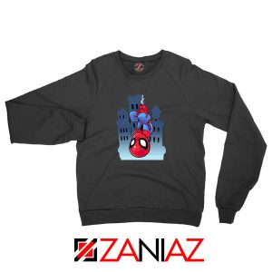 Spiderman action Black Sweatshirt