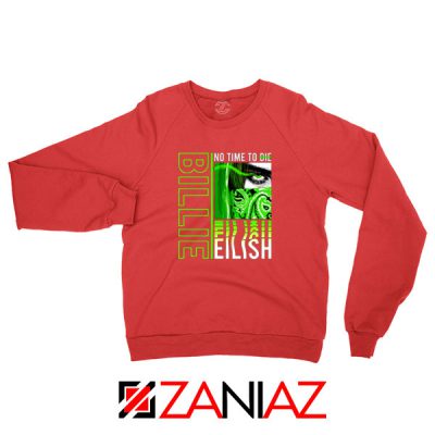 Billie Eilish American Singer Red Sweatshirt