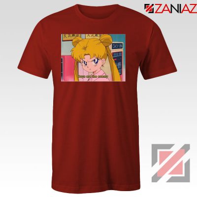 Boys Are The Enemy Sailor Moon Red Tshirt