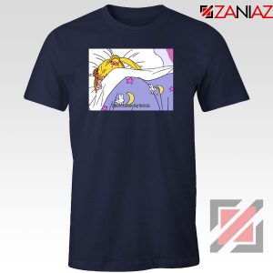 Sailor Moon Anime Stay In Bed Navy Blue Tshirt