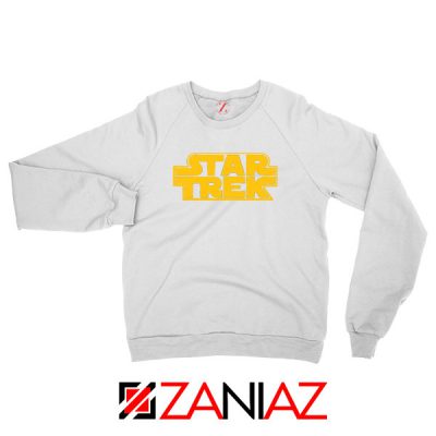 Star Trek Logo Star Wars Best White Sweatshirt