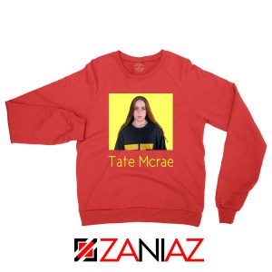 Tate Mcrae Canadian Singer Red Sweatshirt