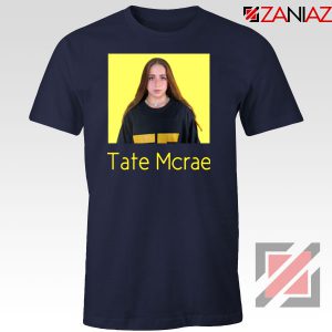 Tate Mcrae Singer Navy Blue Tshirt
