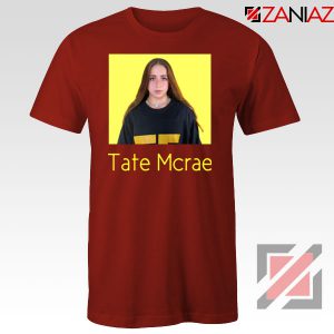 Tate Mcrae Singer Red Tshirt