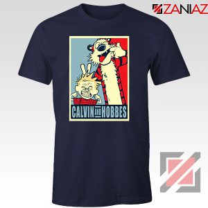 Calvin and Hobbes Smile Navy Blue Tshirt