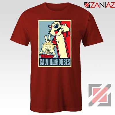 Calvin and Hobbes Smile Red Tshirt