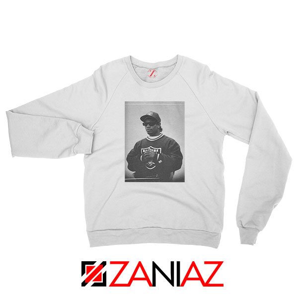 Eazy E Rapper Gameplan White Sweatshirt