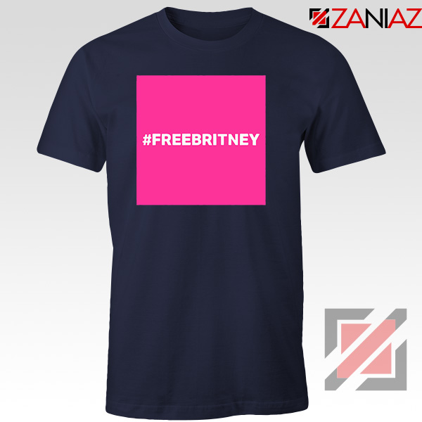 Hashtag Free Britney Singer Navy Blue Tshirt
