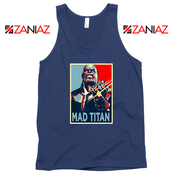 Mad Titan Supervillain Best Navy Blue Tank Top