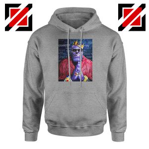Thug Life Thanos Best Sport Grey Hoodie