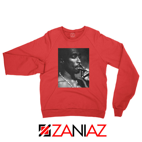 Tupac Shakur Smoke Best Red Sweatshirt