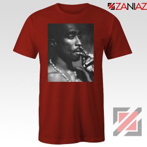 Tupac Shakur Smoke Best Red Tshirt