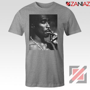 Tupac Shakur Smoke Best Sport Grey Tshirt
