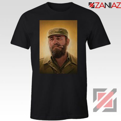 Fidel Castro Politician Cheap Black Tshirt