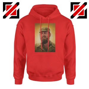 Fidel Castro Politician Nice Red Hoodie
