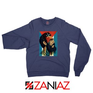 Fidel Castro Revolutionalist Nice Navy Blue Sweatshirt