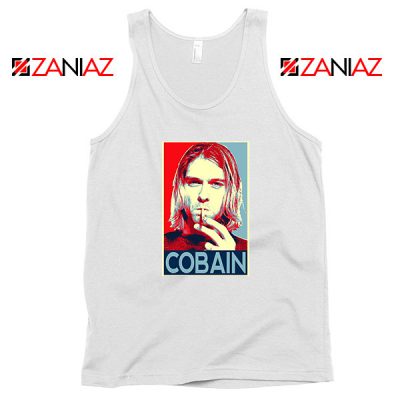 Kurt Cobain Legend Singer Best White Tank Top