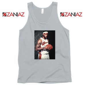Lebron James Baseball Art New Sport Grey Tank Top