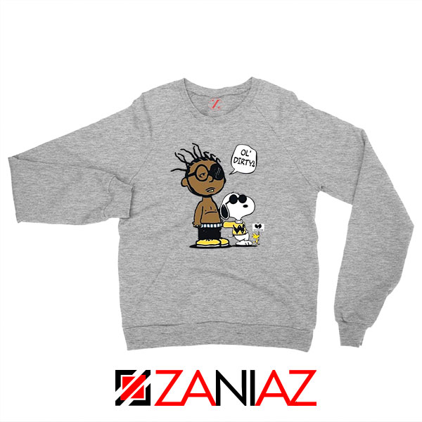 Ol Dirty Peanuts Cartoon Sport Grey Sweatshirt