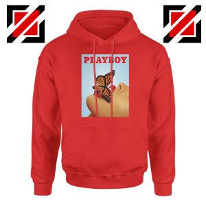 Playboy Girl Butterfly Lip Sexy Red Hoodie