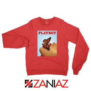 Playboy Girl Butterfly Lip Sexy Red Sweatshirt