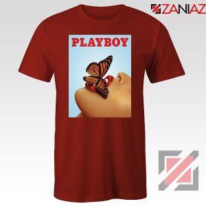 Playboy Girl Butterfly Lip Sexy Red Tshirt