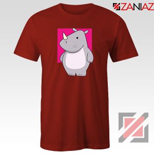 Team Building Rhino Mascot Red Tshirt
