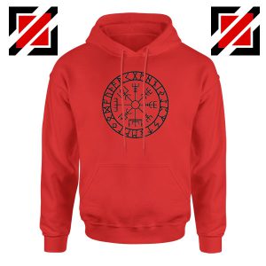 Vegvisir Compass Magical Stave Red Hoodie