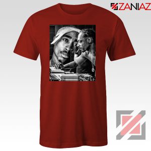 2PAC Snoop Doggy Rap Red Tshirt