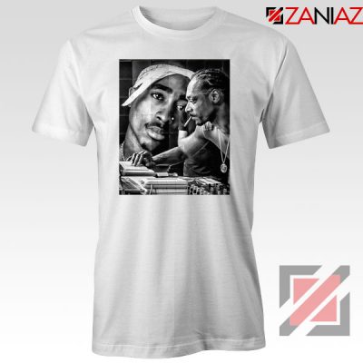 2PAC Snoop Doggy Rap White Tshirt