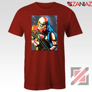 Captain Phasma Shiny Stormtrooper Red Tshirt